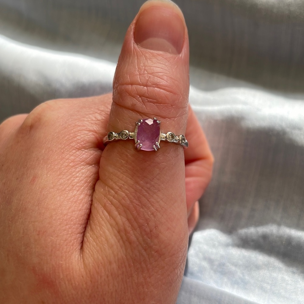 Lavender Quartz Ring